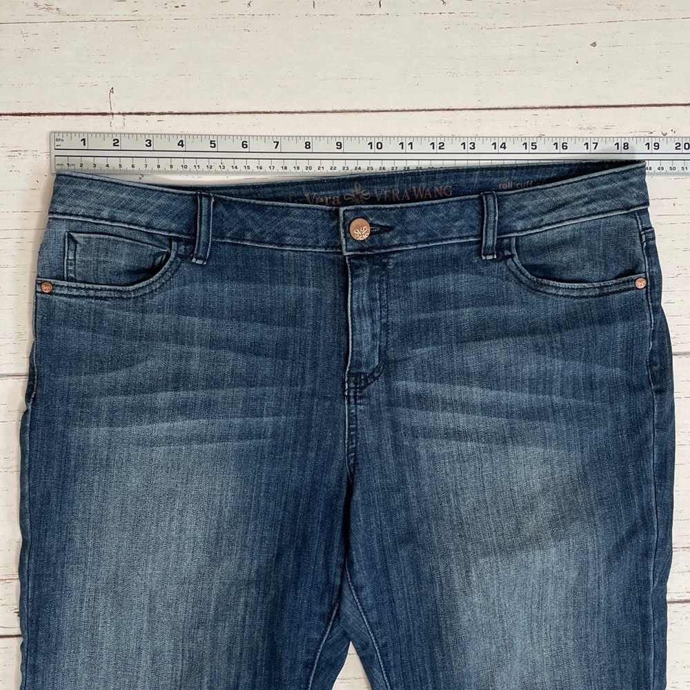 Simply Vera Vera Wang Roll Cuff Denim Capri Jeans, size 12 - Picture 13 of 16